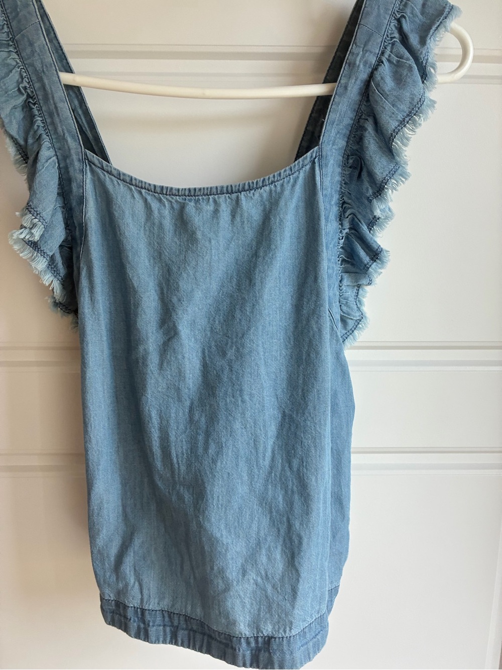 BP at Nordstrom Ruffle Sleeve Denim Tank Top